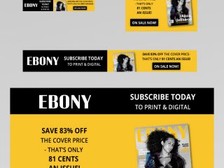 EBONY Magazine - Web Banner Ads